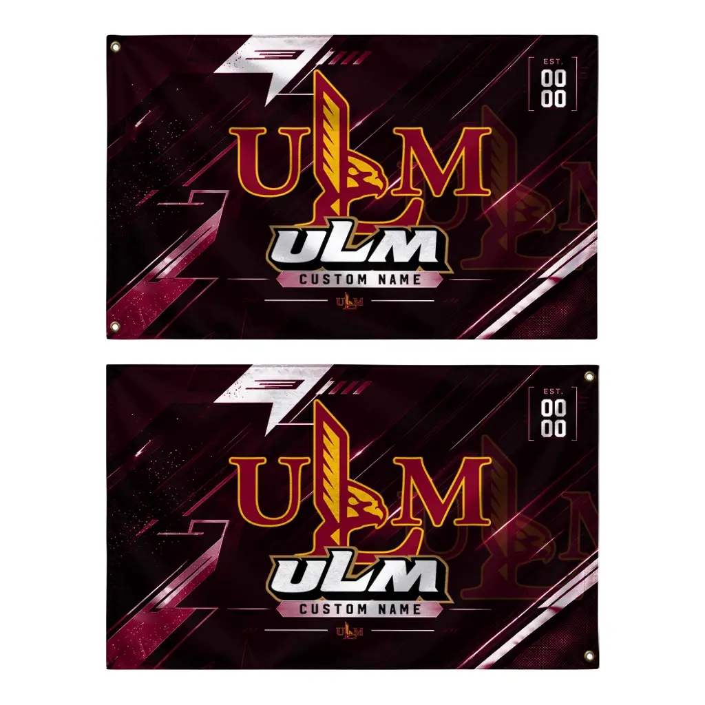 Louisiana Monroe Warhawks House Flag Customized Speed Slashes Red Fashion Forward Louisiana Monroe Warhawks House Flag Customized Speed Slashes Red Fashion Forward