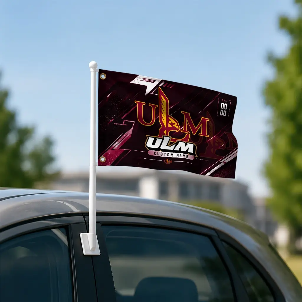 Louisiana Monroe Warhawks House Flag Customized Speed Slashes Red Latest Model Louisiana Monroe Warhawks House Flag Customized Speed Slashes Red Latest Model