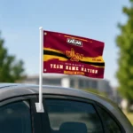 Louisiana Monroe Warhawks House Flag Personalized Brushed Streaks Red Best Selling