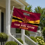 Louisiana Monroe Warhawks House Flag Personalized Brushed Streaks Red Best Selling