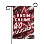 Louisiana Ragin Cajuns Garden Flag Custom Glowing Star Red Best Selling
