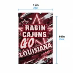 Louisiana Ragin Cajuns Garden Flag Custom Glowing Star Red Best Selling