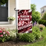 Louisiana Ragin Cajuns Garden Flag Custom Glowing Star Red Best Selling