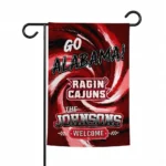 Louisiana Ragin Cajuns Garden Flag Custom Swirl Vortex Red Best Selling
