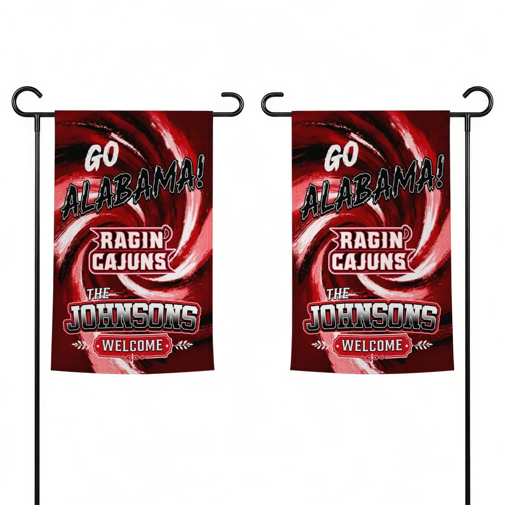 Louisiana Ragin Cajuns Garden Flag Custom Swirl Vortex Red Fashion Forward Louisiana Ragin Cajuns Garden Flag Custom Swirl Vortex Red Fashion Forward