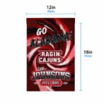 Louisiana Ragin Cajuns Garden Flag Custom Swirl Vortex Red Best Selling