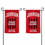 Louisiana Ragin Cajuns Garden Flag Customized Distressed Stripes Red Best Selling