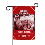 Louisiana Ragin Cajuns Garden Flag - Customized Photo Frame Red