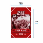 louisiana-ragin-cajuns-garden-flag-customized-photo-frame-red-best-selling.webp