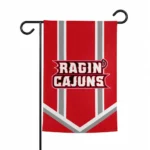 Louisiana Ragin Cajuns Garden Flag Personalized Chevron Stripes Red Best Selling