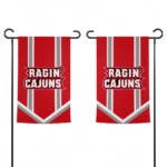 Louisiana Ragin Cajuns Garden Flag Personalized Chevron Stripes Red Best Selling