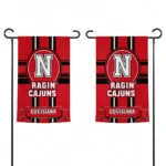 Louisiana Ragin Cajuns Garden Flag Personalized Circle Medallion Red Best Selling