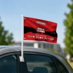 Louisiana Ragin Cajuns House Flag Personalized Brushed Streaks Red Best Selling