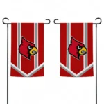 Louisville Cardinals Garden Flag Custom Chevron Stripes Red Best Selling