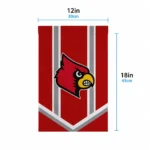 Louisville Cardinals Garden Flag Custom Chevron Stripes Red Best Selling