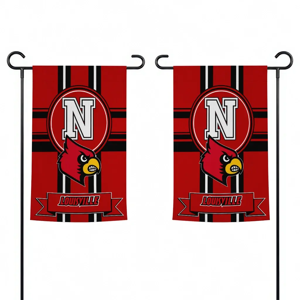 Louisville Cardinals Garden Flag Custom Circle Medallion Red Fashion Forward Louisville Cardinals Garden Flag Custom Circle Medallion Red Fashion Forward