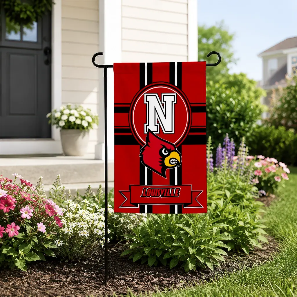 Louisville Cardinals Garden Flag Custom Circle Medallion Red New Arrival Louisville Cardinals Garden Flag Custom Circle Medallion Red New Arrival