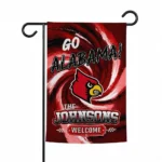 Louisville Cardinals Garden Flag Customized Swirl Vortex Red Best Selling