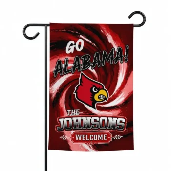 Louisville Cardinals Garden Flag Customized Swirl Vortex Red Best Selling