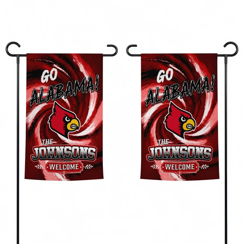 Louisville Cardinals Garden Flag Customized Swirl Vortex Red Fashion Forward Louisville Cardinals Garden Flag Customized Swirl Vortex Red Fashion Forward