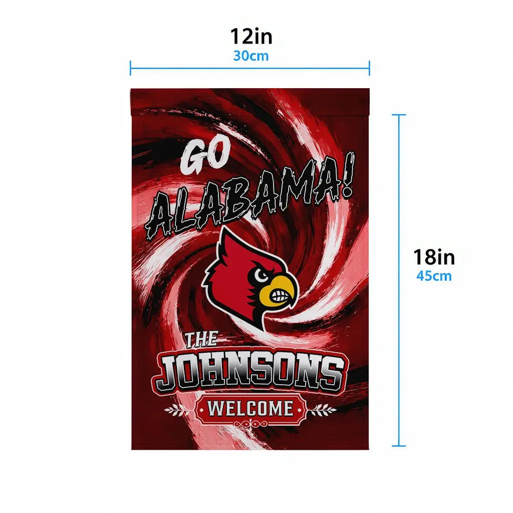 Louisville Cardinals Garden Flag Customized Swirl Vortex Red High Quality Louisville Cardinals Garden Flag Customized Swirl Vortex Red High Quality