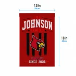 Louisville Cardinals Garden Flag Personalized Distressed Stripes Red Best Selling