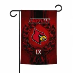 Louisville Cardinals Garden Flag Personalized Laurel Wreath Red Best Selling