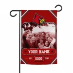 Louisville Cardinals Garden Flag - Personalized Photo Frame Red