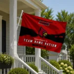 Louisville Cardinals House Flag Custom Brushed Streaks Red Best Selling