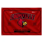 Louisville Cardinals House Flag Custom Ornate Border Red Best Selling