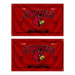 Louisville Cardinals House Flag Custom Ornate Border Red Best Selling