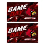 Louisville Cardinals House Flag Customized Action Streaks Red Best Selling