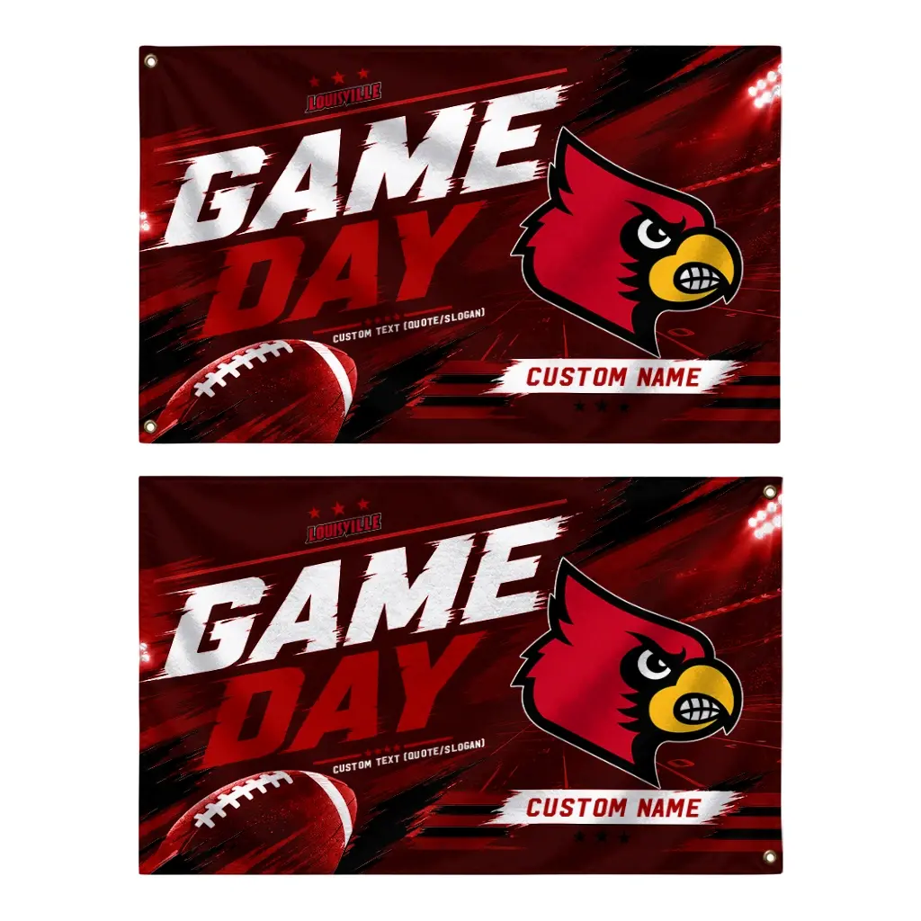 Louisville Cardinals House Flag Customized Action Streaks Red Fashion Forward Louisville Cardinals House Flag Customized Action Streaks Red Fashion Forward