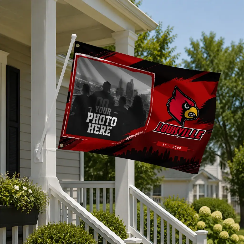 Louisville Cardinals House Flag Personalized Framed Photo Red Black New Arrival Louisville Cardinals House Flag Personalized Framed Photo Red Black New Arrival
