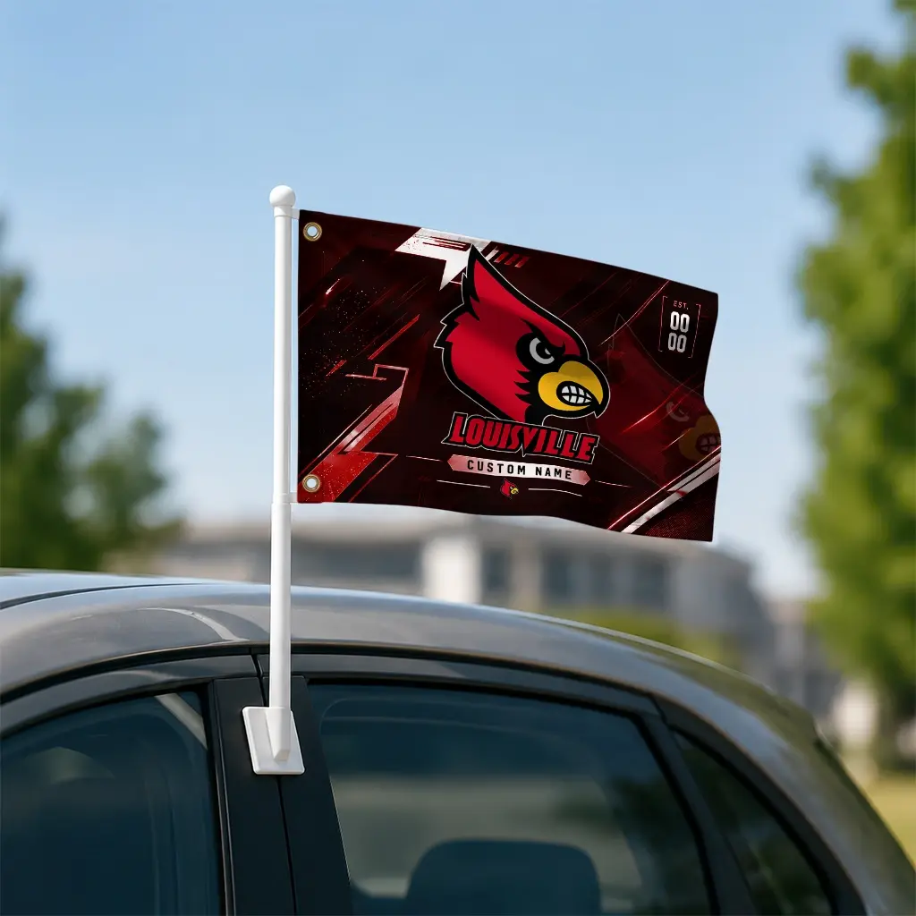 Louisville Cardinals House Flag Personalized Speed Slashes Red Latest Model Louisville Cardinals House Flag Personalized Speed Slashes Red Latest Model