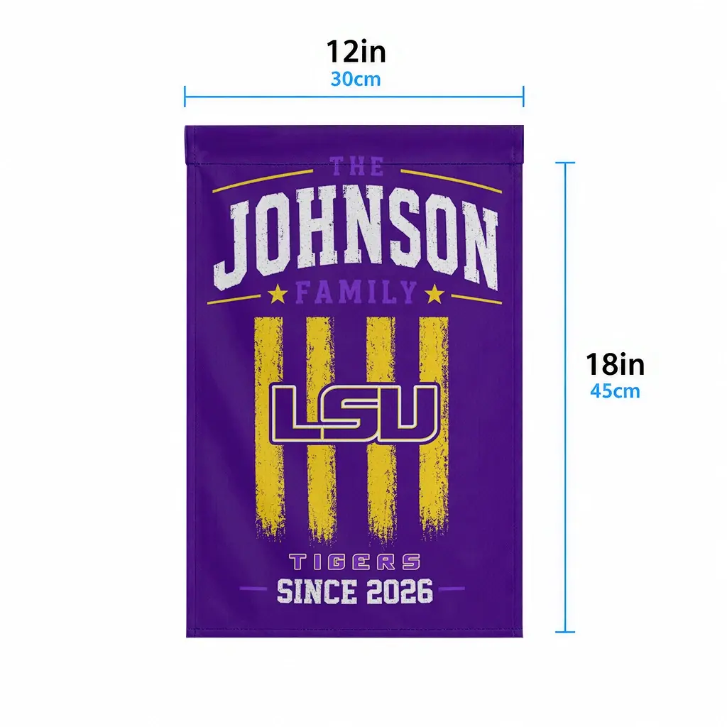 Lsu Tigers Garden Flag Custom Distressed Stripes Purple High Quality Lsu Tigers Garden Flag Custom Distressed Stripes Purple High Quality