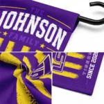 Lsu Tigers Garden Flag Custom Distressed Stripes Purple Best Selling