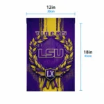 Lsu Tigers Garden Flag Custom Laurel Wreath Purple Best Selling