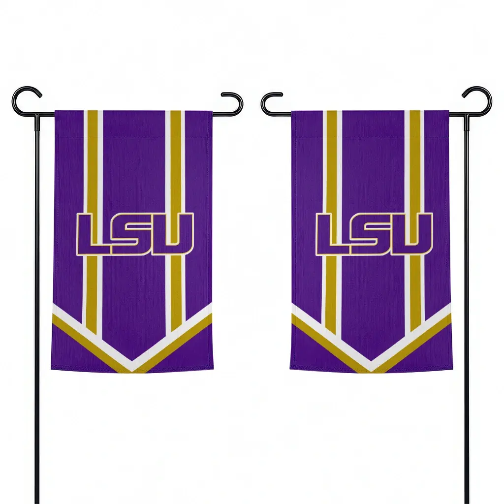 Lsu Tigers Garden Flag Customized Chevron Stripes Purple Fashion Forward Lsu Tigers Garden Flag Customized Chevron Stripes Purple Fashion Forward