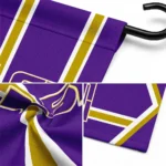 Lsu Tigers Garden Flag Customized Chevron Stripes Purple Best Selling