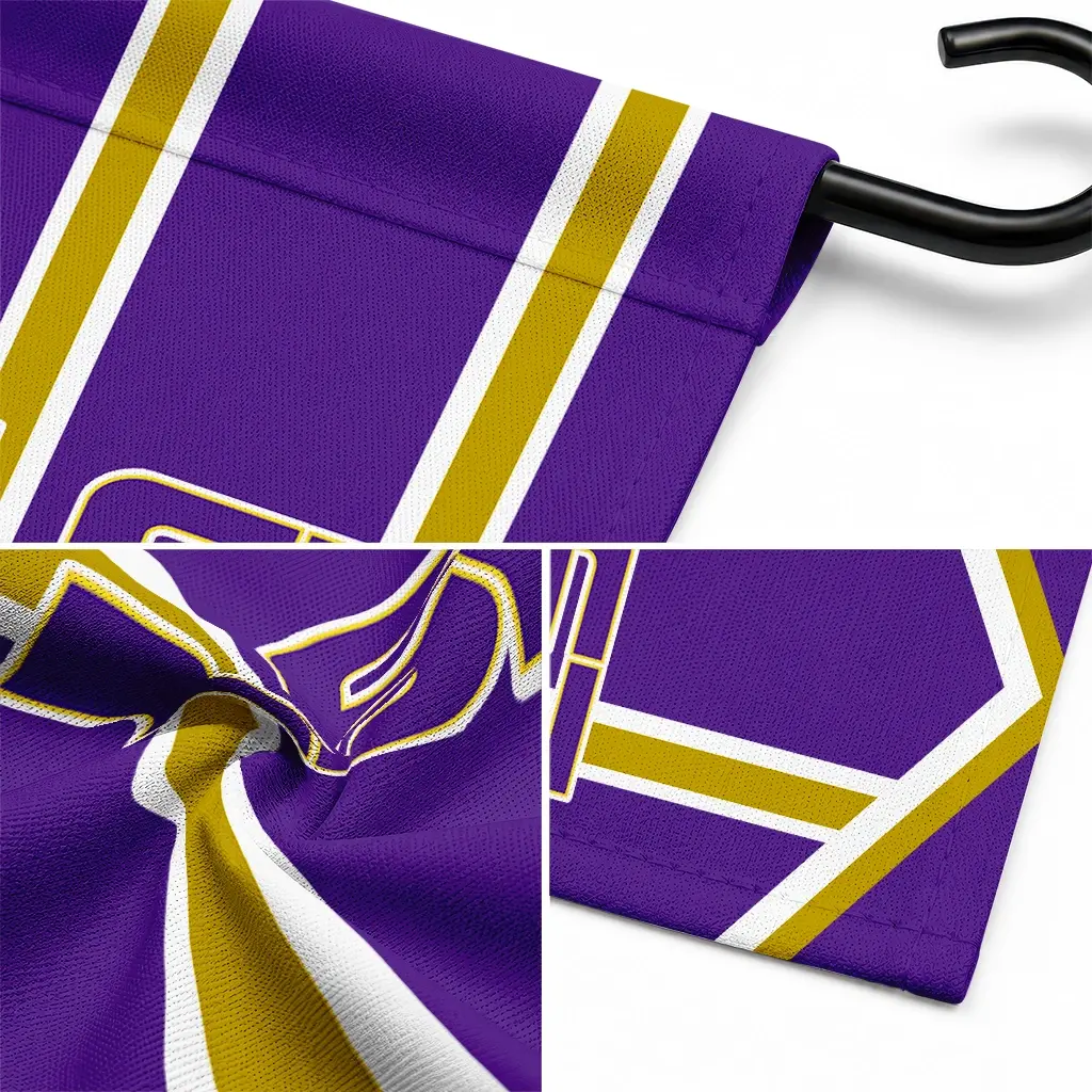 Lsu Tigers Garden Flag Customized Chevron Stripes Purple Latest Model Lsu Tigers Garden Flag Customized Chevron Stripes Purple Latest Model
