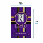 Lsu Tigers Garden Flag Customized Circle Medallion Purple Best Selling