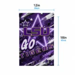 Lsu Tigers Garden Flag Personalized Glowing Star Purple Best Selling