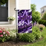 Lsu Tigers Garden Flag Personalized Glowing Star Purple Best Selling