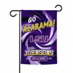 Lsu Tigers Garden Flag Personalized Swirl Vortex Purple Best Selling
