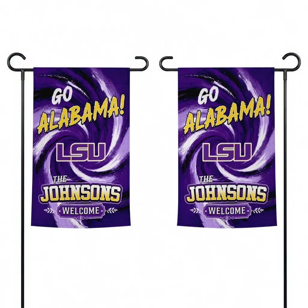 Lsu Tigers Garden Flag Personalized Swirl Vortex Purple Fashion Forward Lsu Tigers Garden Flag Personalized Swirl Vortex Purple Fashion Forward