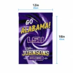 Lsu Tigers Garden Flag Personalized Swirl Vortex Purple Best Selling
