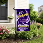 Lsu Tigers Garden Flag Personalized Swirl Vortex Purple Best Selling