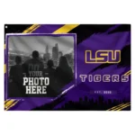Lsu Tigers House Flag Custom Framed Photo Purple Black Best Selling