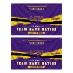 Lsu Tigers House Flag Customized Brushed Streaks Purple Best Selling